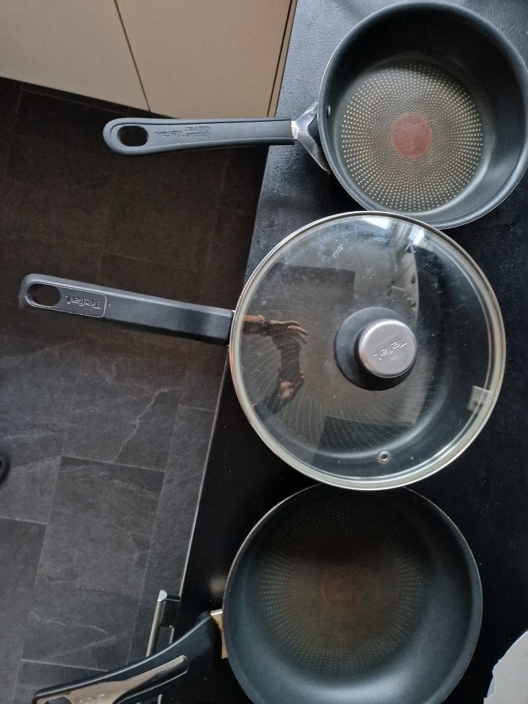 Tefal koeken pannen, Overige materialen, Pannenset, Ophalen of Verzenden, Geschikt voor inductie