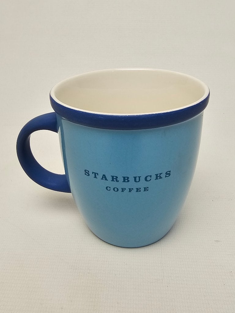 # Starbucks Koffie Mok 355ml Blauw uit 2008, Gebruikt, Overige stijlen, Aardewerk, Mok