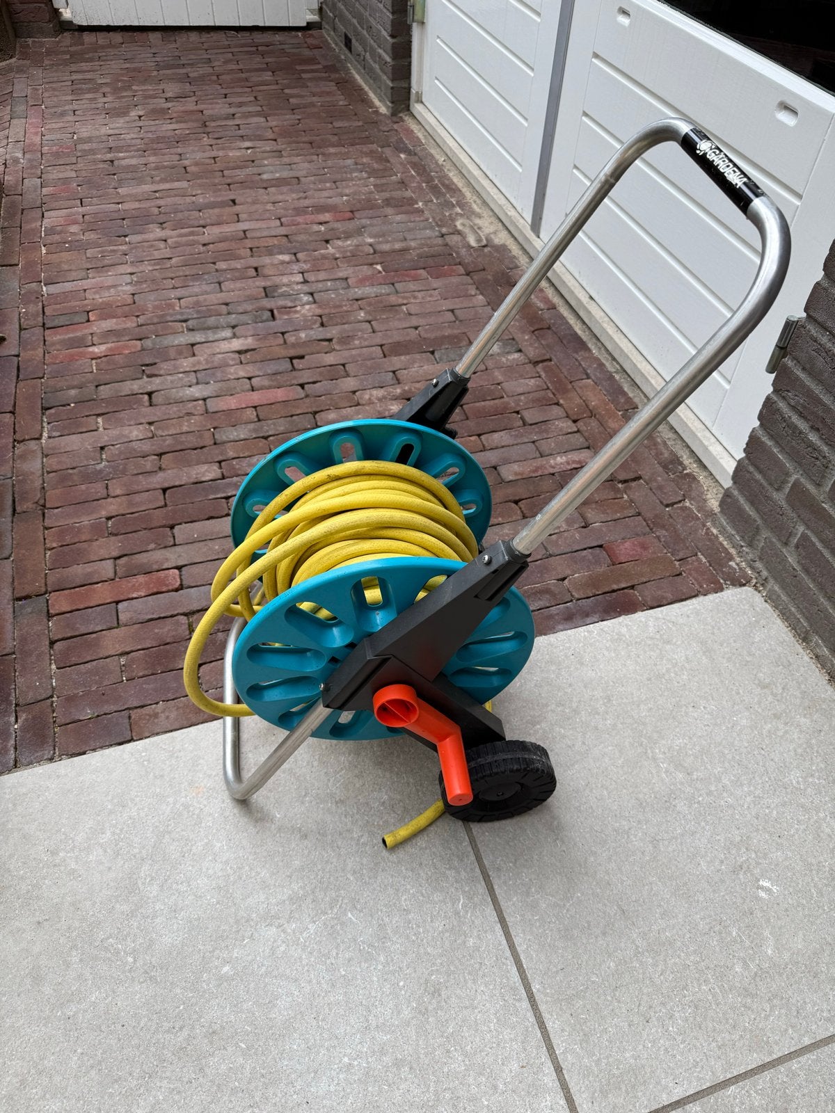 Gardena tuinslanghaspel met slang, Ophalen, Gebruikt, Tuinslanghaspel