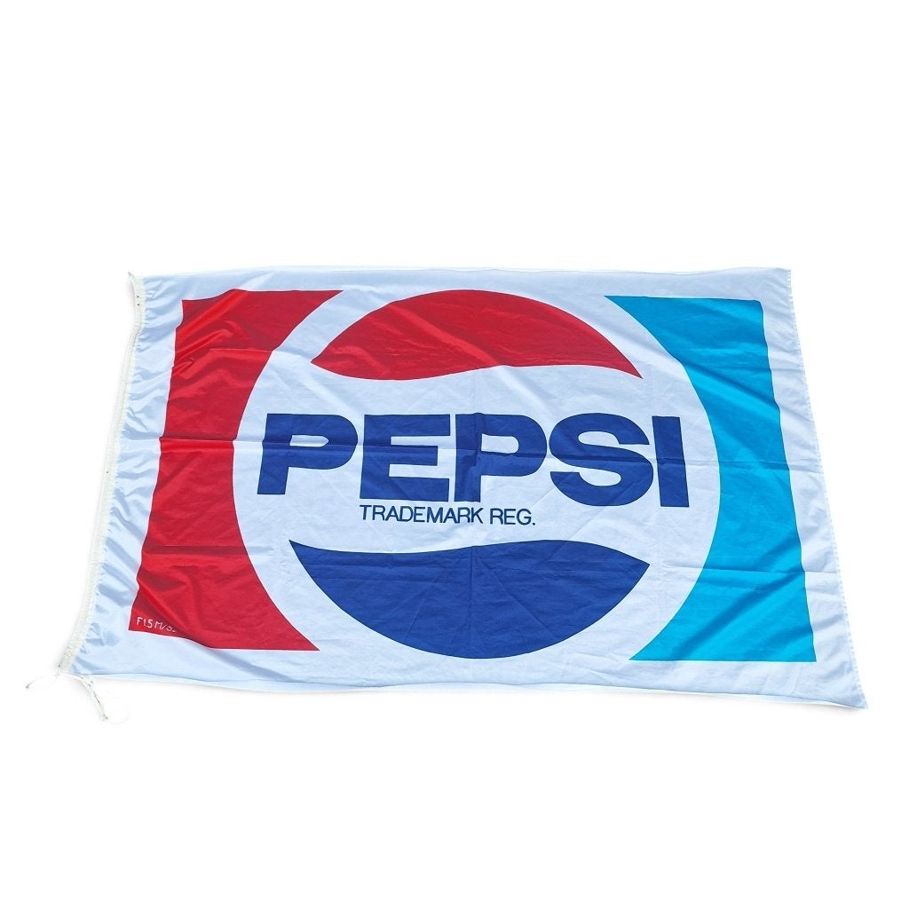 Vintage Pepsi Vlag - Origineel Reclame Item, Gebruikt, Overige typen, Onbekend, Ophalen of Verzenden