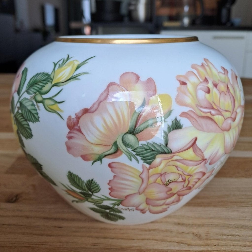 Wedgwood rozen vaas jaren 80 in opdracht van de RHS Engeland, Antiek en Kunst, Ophalen of Verzenden