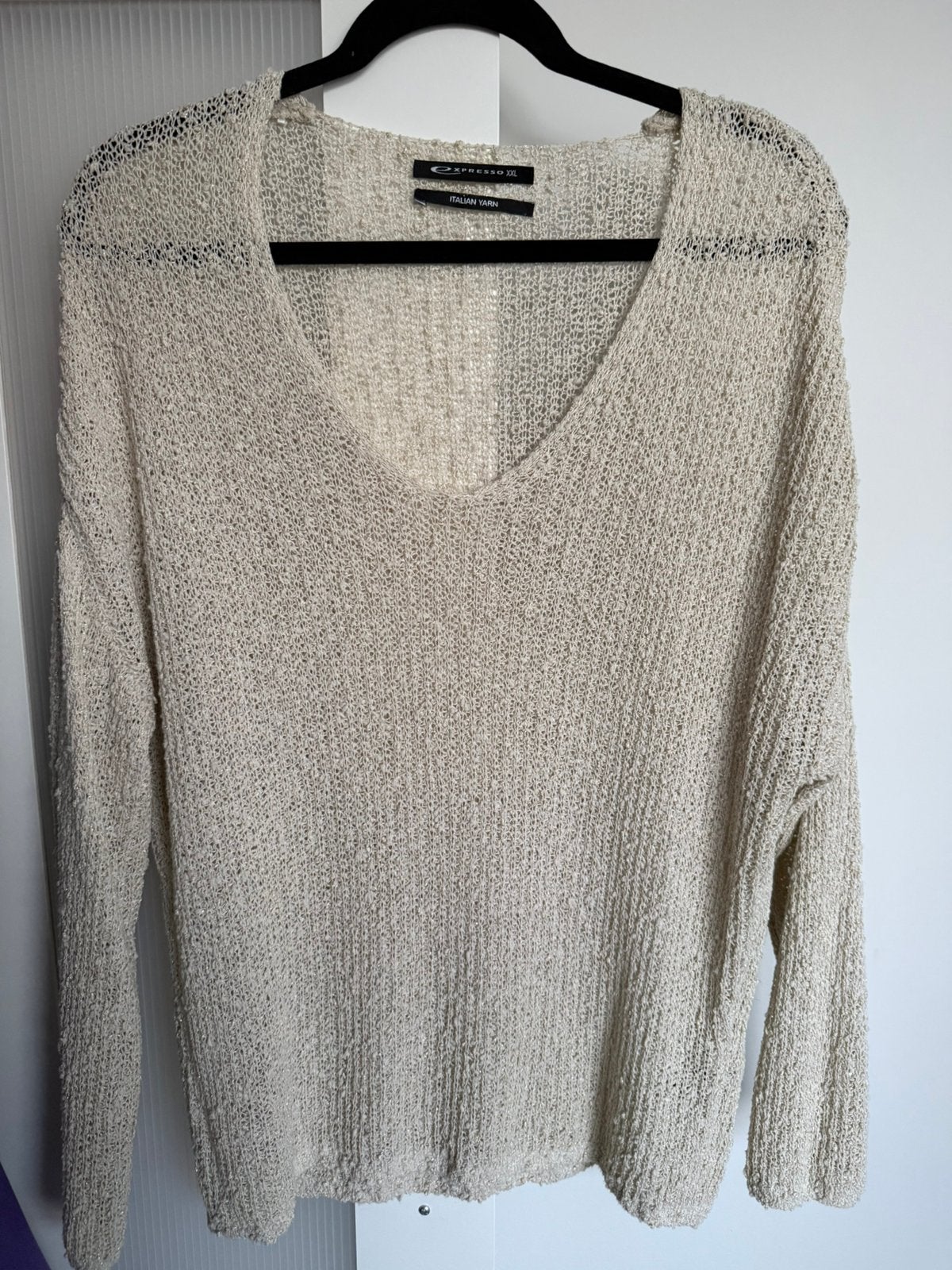 Expresso truitje creme/goud - XXL, Kleding | Dames, Truien en Vesten, Ophalen of Verzenden, Zo goed als nieuw, Maat 46/48 (XL) of groter