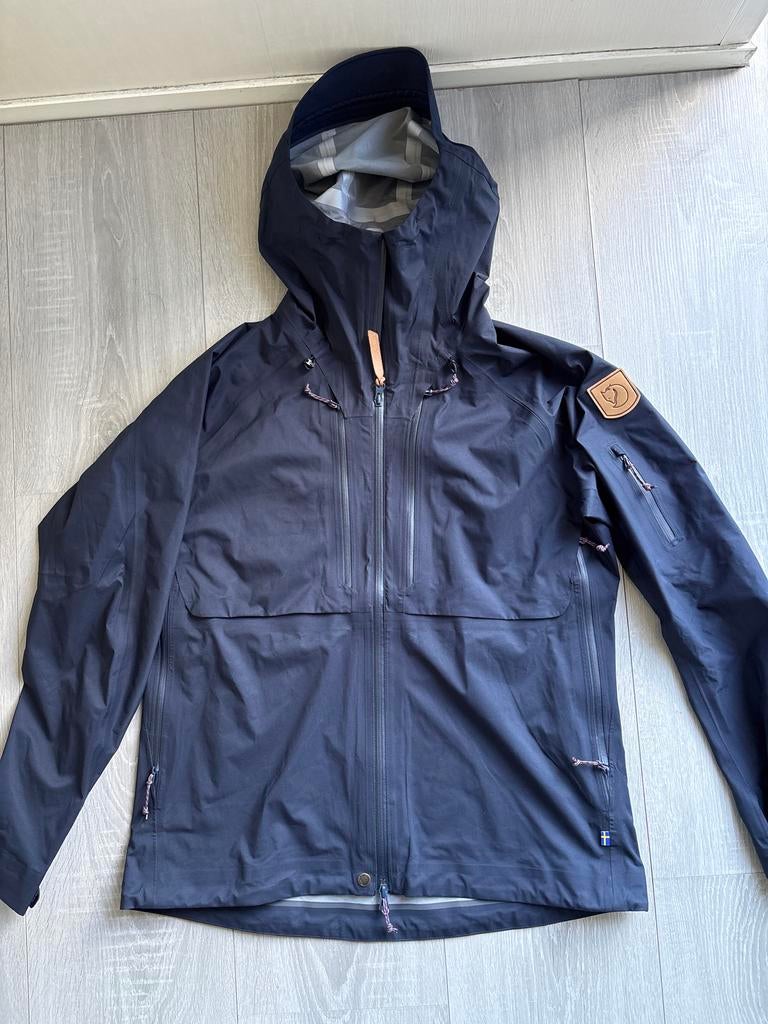 Fjällräven Keb Eco-Shell Jas - Waterdicht en Ademend, Ophalen of Verzenden, Zo goed als nieuw, Maat 46/48 (XL) of groter, Blauw