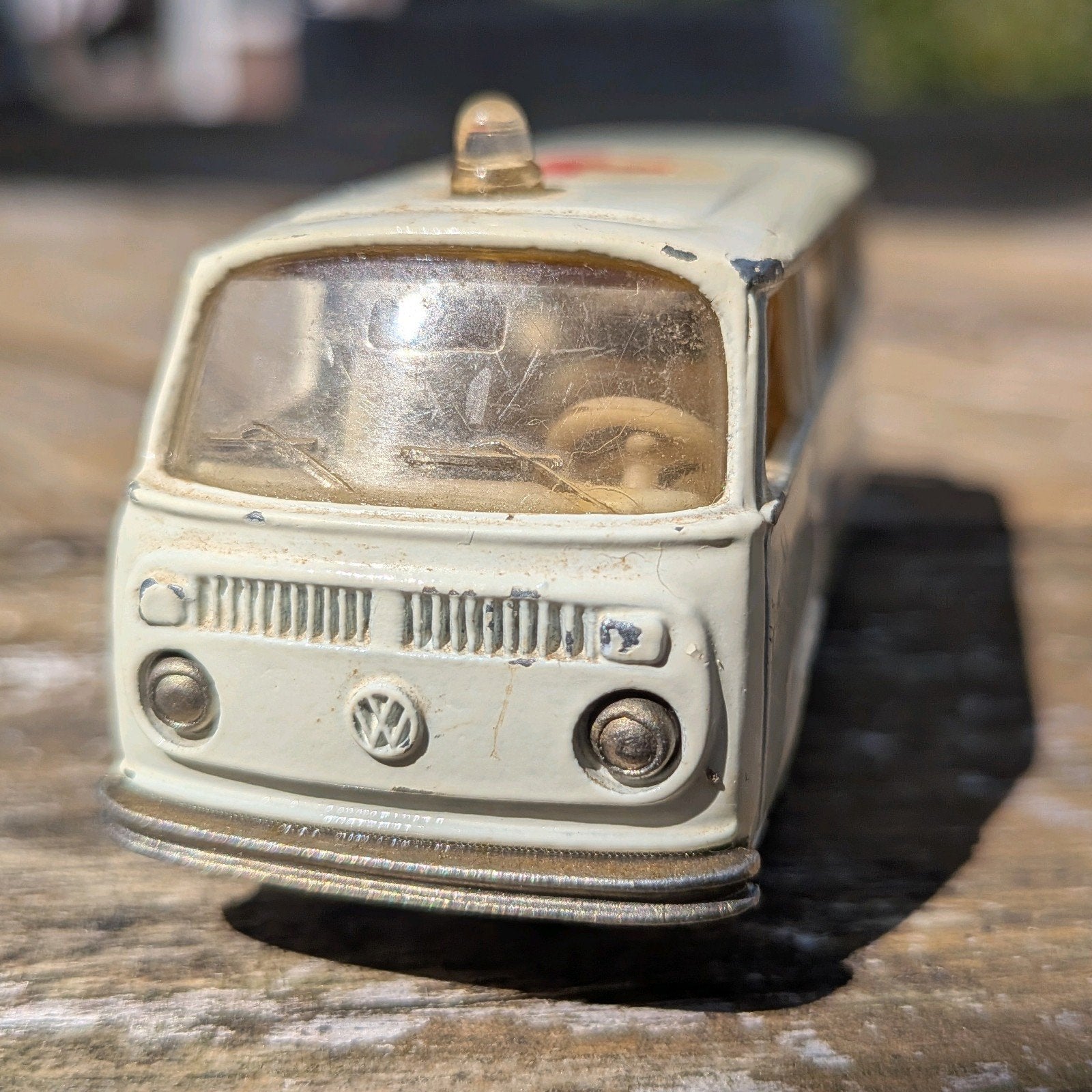 Vintage Majorette VW T2 Ambulance (No. 244) - Compleet!, Ophalen of Verzenden, Gebruikt