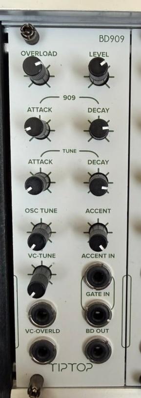 Tiptop Audio BD909 — Bass Drum 909 (Eurorack analog), Muziek en Instrumenten, Verzenden, Zo goed als nieuw, Overige soorten