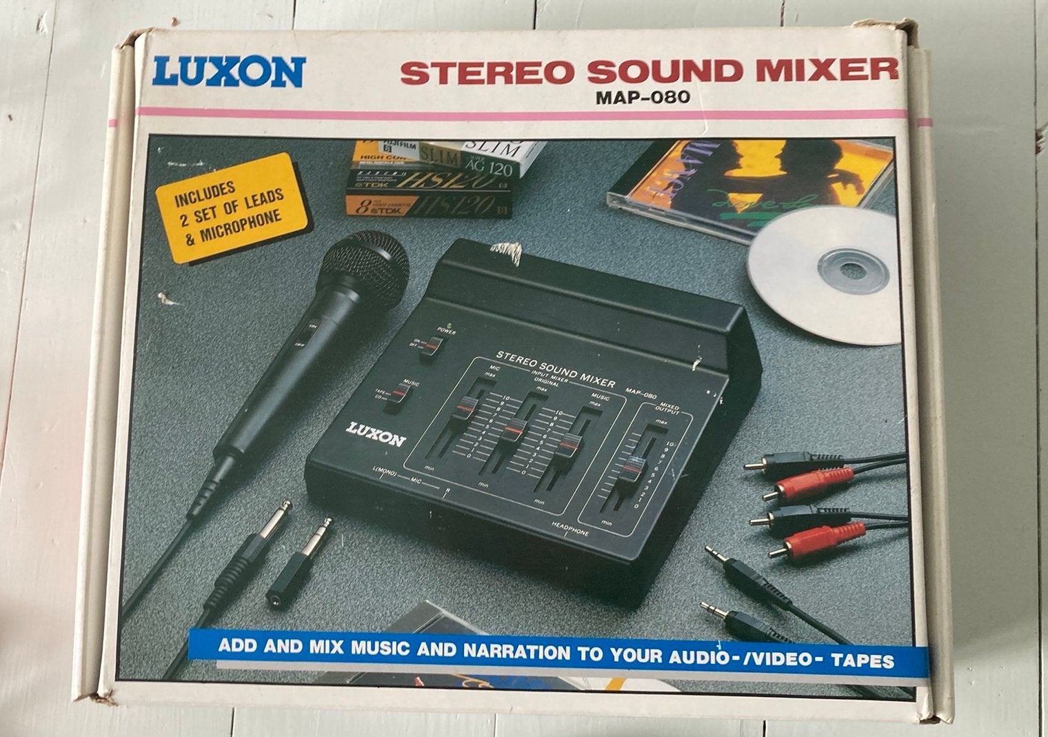 Luxon stereo sound mixer - MAP 080- compleet - in doos, Muziek en Instrumenten, Mengpanelen, Ophalen of Verzenden, Gebruikt, Minder dan 5 kanalen