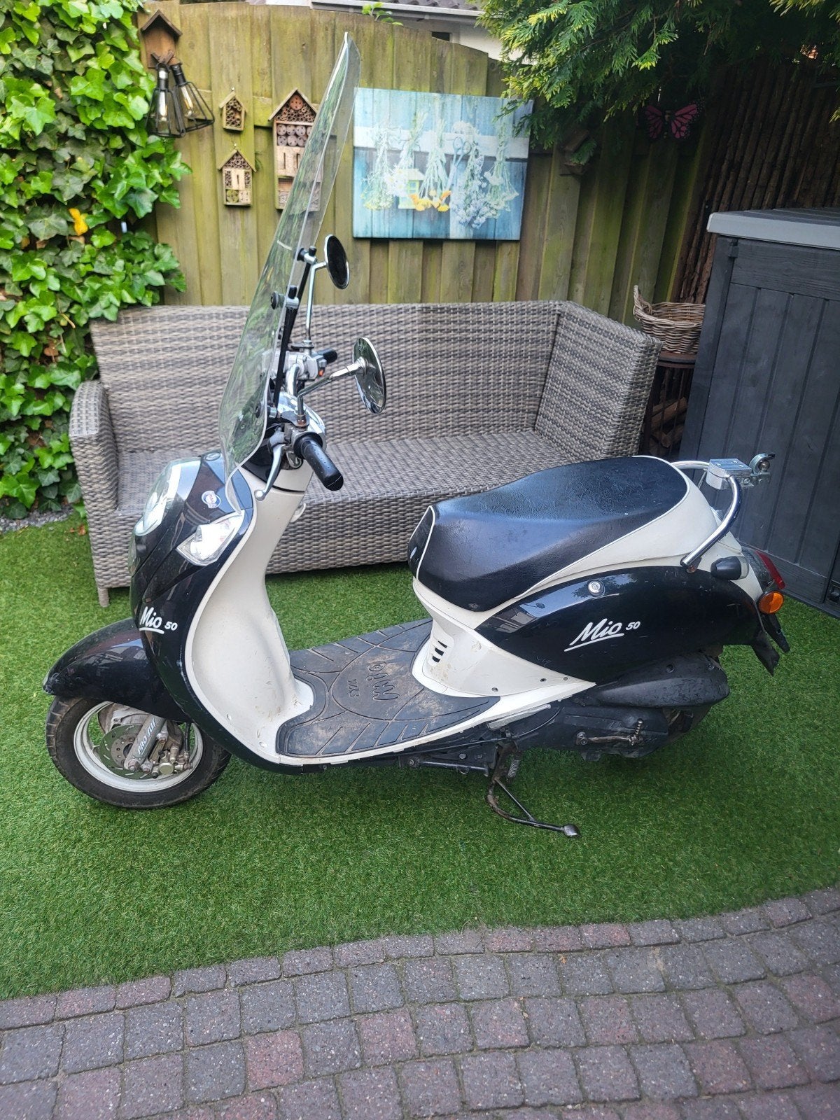 Sym Mio 50 gebruikt kan nog ronde mee start op kickstarer, Gebruikt, Benzine, Ophalen, Mio