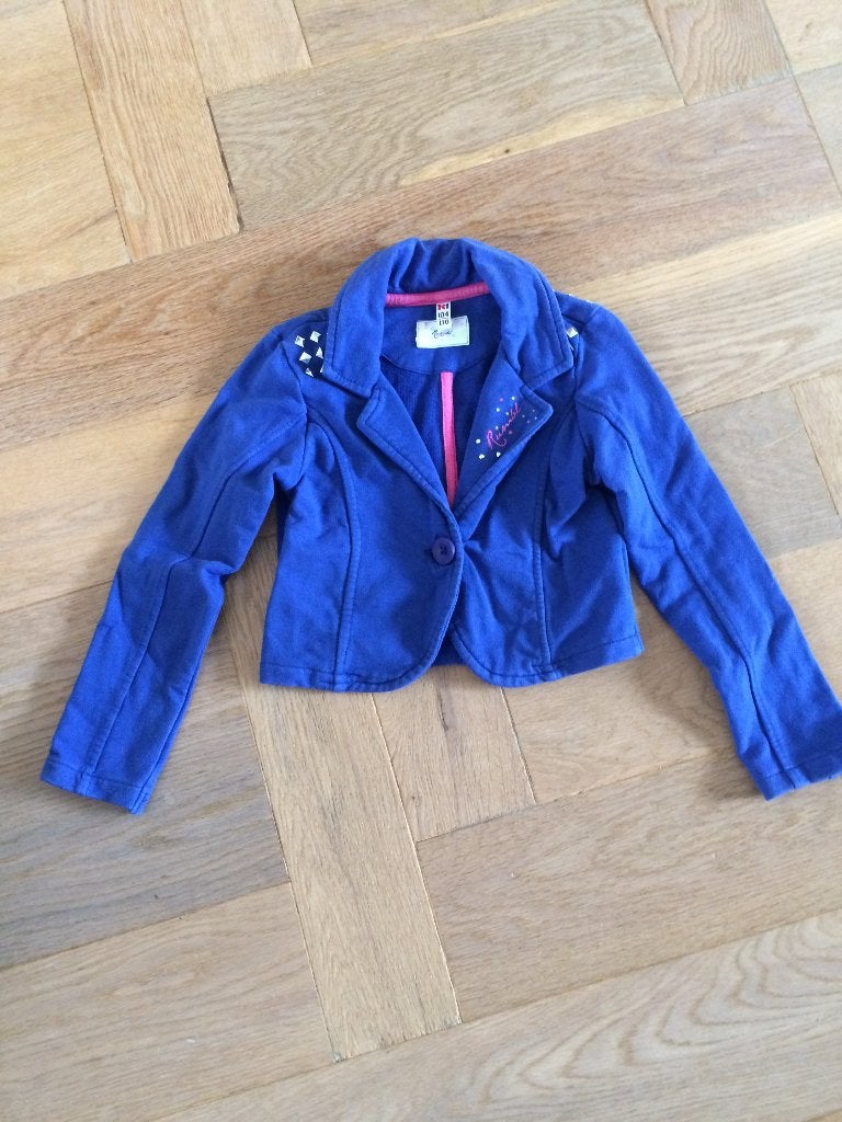 nog heel net blauw jasje van Rumbl maat 104/110, Kinderen en Baby's, Kinderkleding | Maat 104, Rumbl., Gebruikt, Meisje, Ophalen of Verzenden