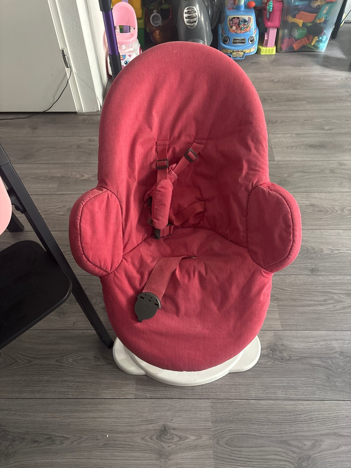 Stokke Kinderstoel met diverse opzetstukken, Ophalen, Gebruikt, Meegroeistoel, Gordel(s)