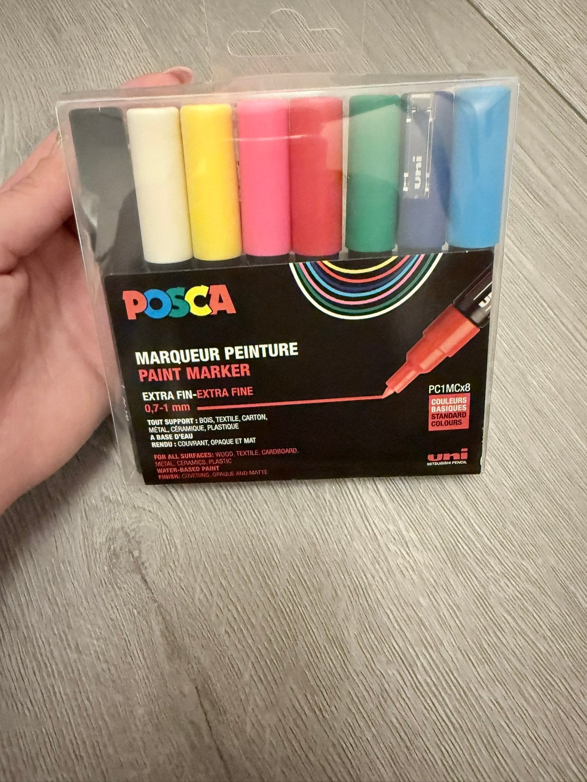 Posca stiften, Ophalen of Verzenden, Zo goed als nieuw, Potlood of Stift