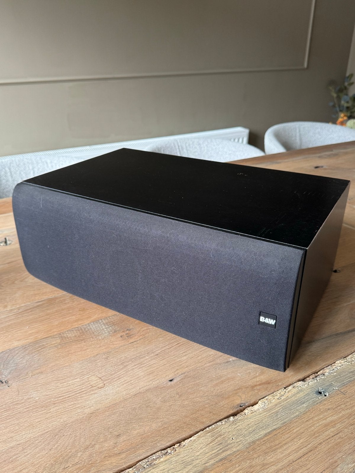 B&W LCR 60 S3 Center Speaker - Zwart, Ophalen, 120 tot 150 watt, Zo goed als nieuw, Bowers & Wilkins (B&W)