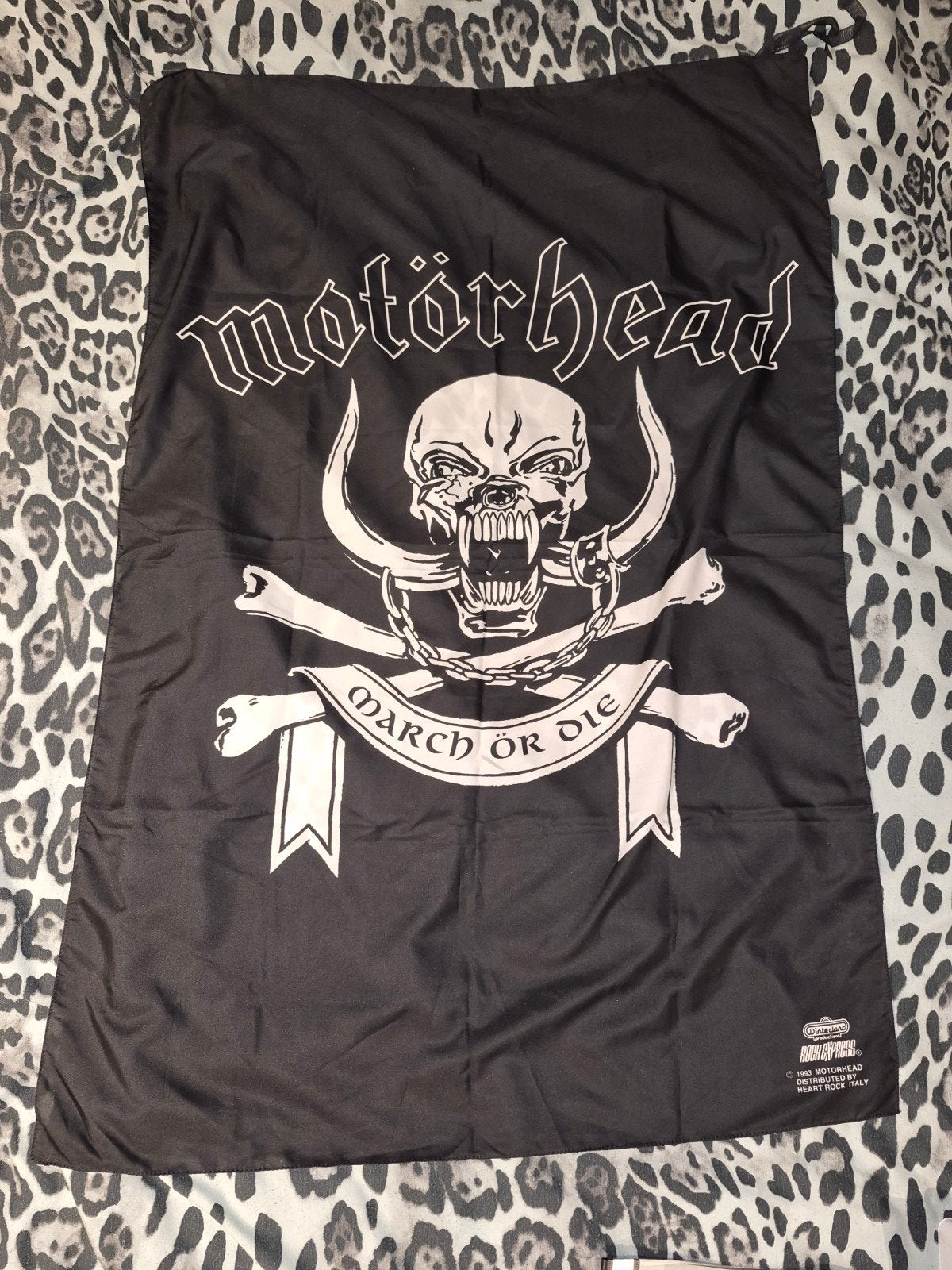 Mötorhead Wandkleed - March ör Die Banner, Ophalen of Verzenden, Zo goed als nieuw