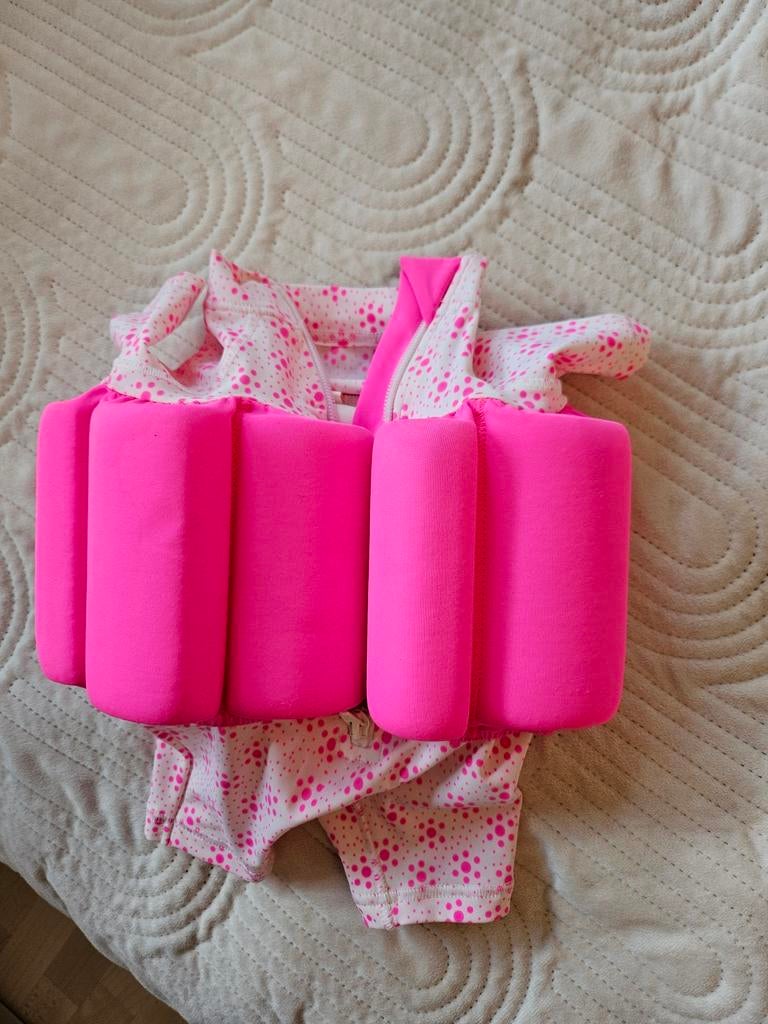 Roze badpak met drijvers voor baby's (3-6 maanden), Kinderen en Baby's, Maat 62, Meisje, Badpak, Ophalen of Verzenden