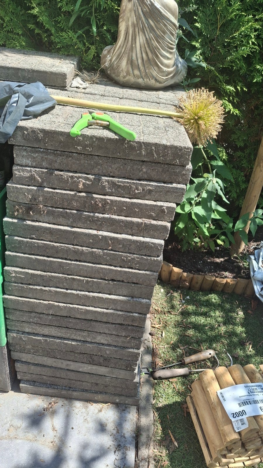 Bestrating 40x40 cm, Tuin en Terras, Tegels en Klinkers, Ophalen, Beton, Terrastegels