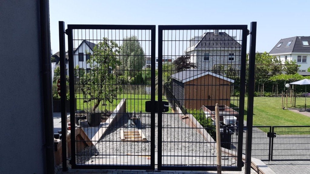 PRO Dubbele poorten NIEUW 200 cm Hoog COMPLEET, Tuin en Terras, Tuinpoorten, Ophalen, 200 cm of meer, Nieuw, IJzer