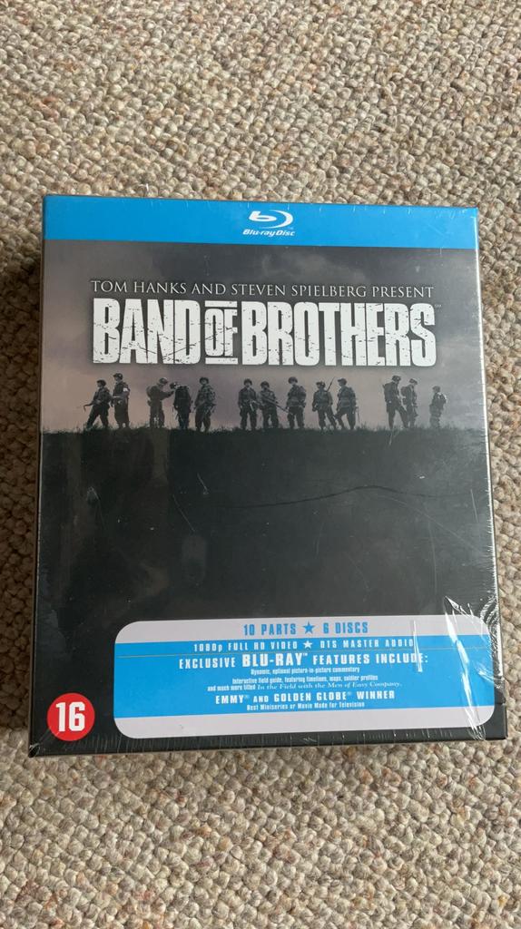BAND of BROTHERS op blu-ray., Vanaf 16 jaar, Boxset, Ophalen of Verzenden, Oorlog