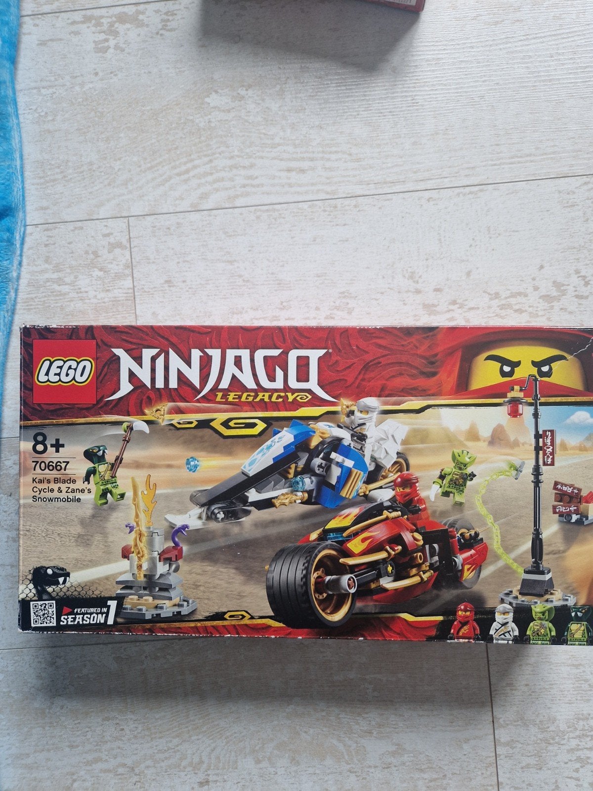 Lego Ninjago Kai's Blade Cycle & Zane's Snowmobile 70667, Inclusief minifiguren, Gebruikt, Lego, Ophalen of Verzenden