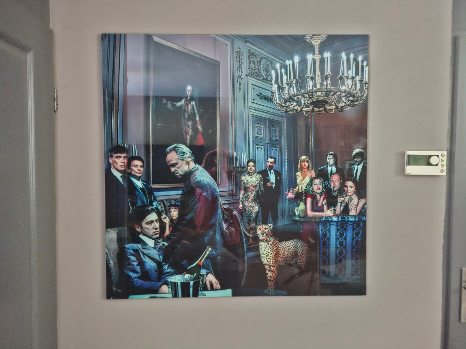 Uniek kunstwerk: Filmiconen in klassieke setting, Ophalen, 75 tot 100 cm, 75 – 100, Print