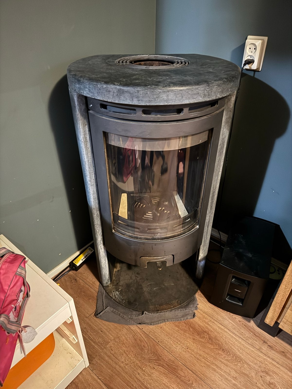 Barbas Eco 600 Speksteen Houtkachel - 5-9 kW, Huis en Inrichting, Ophalen, Gebruikt, Houtkachel, Vrijstaand