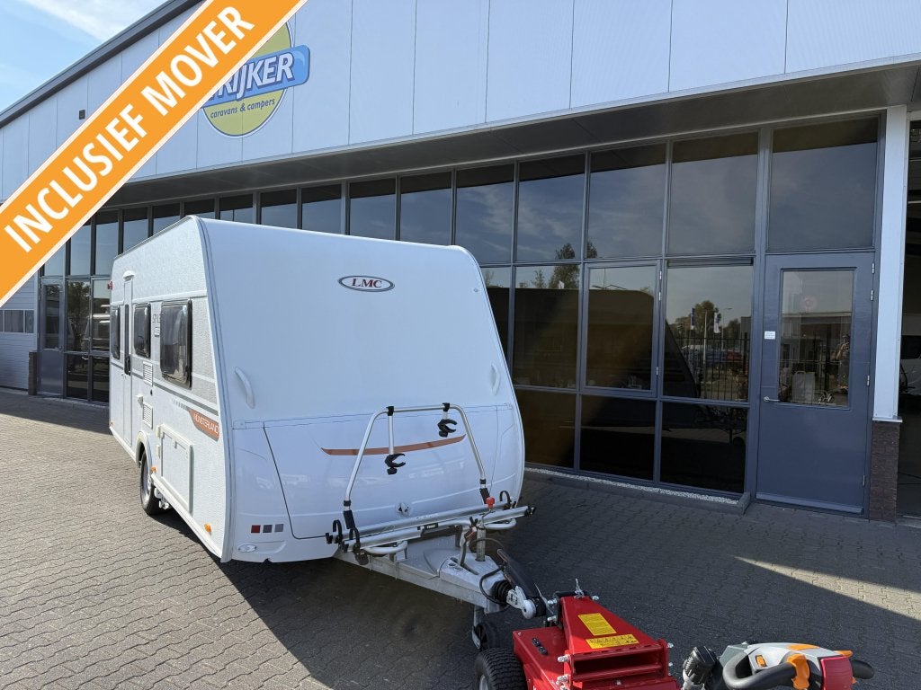 LMC Style 450 E Aparte bedden + Zit + WC Tent Mover BJ 2017, Caravans en Kamperen, 2 aparte bedden, Fietsenrek, Bedrijf, Treinzit