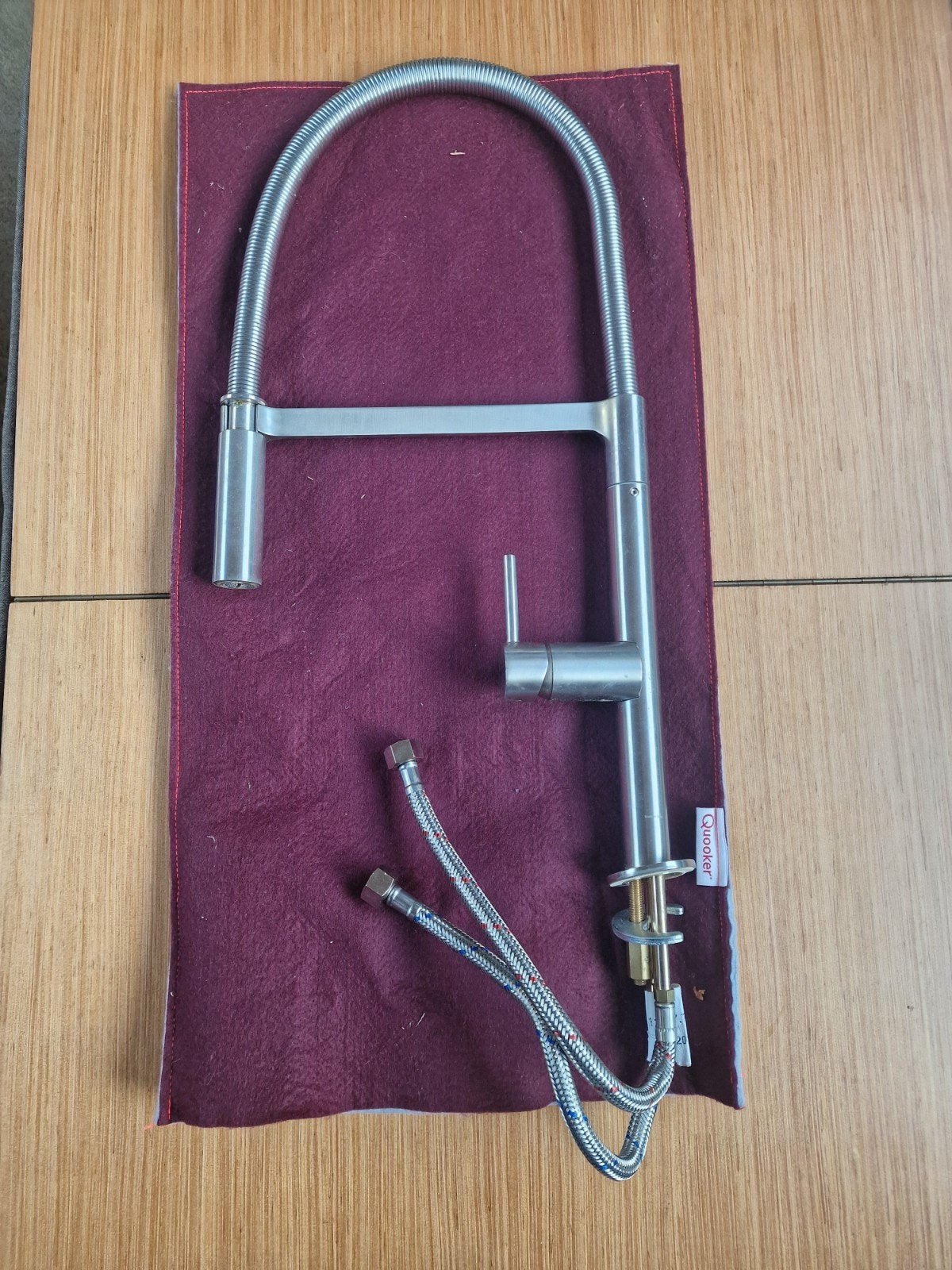 Franke  RVS kraan met uittrekbare slang, Zilver, Ophalen of Verzenden, Metaal, Overige merken