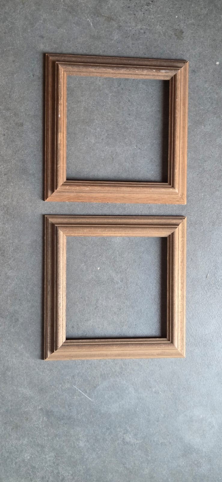 2 retro vintage massief houten lijstjes lijsten!, Ophalen of Verzenden