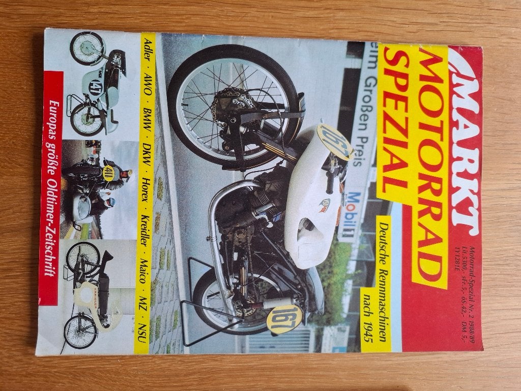 Motorrad spezial motorblad motor blad 1988/1989, Ophalen, Gebruikt