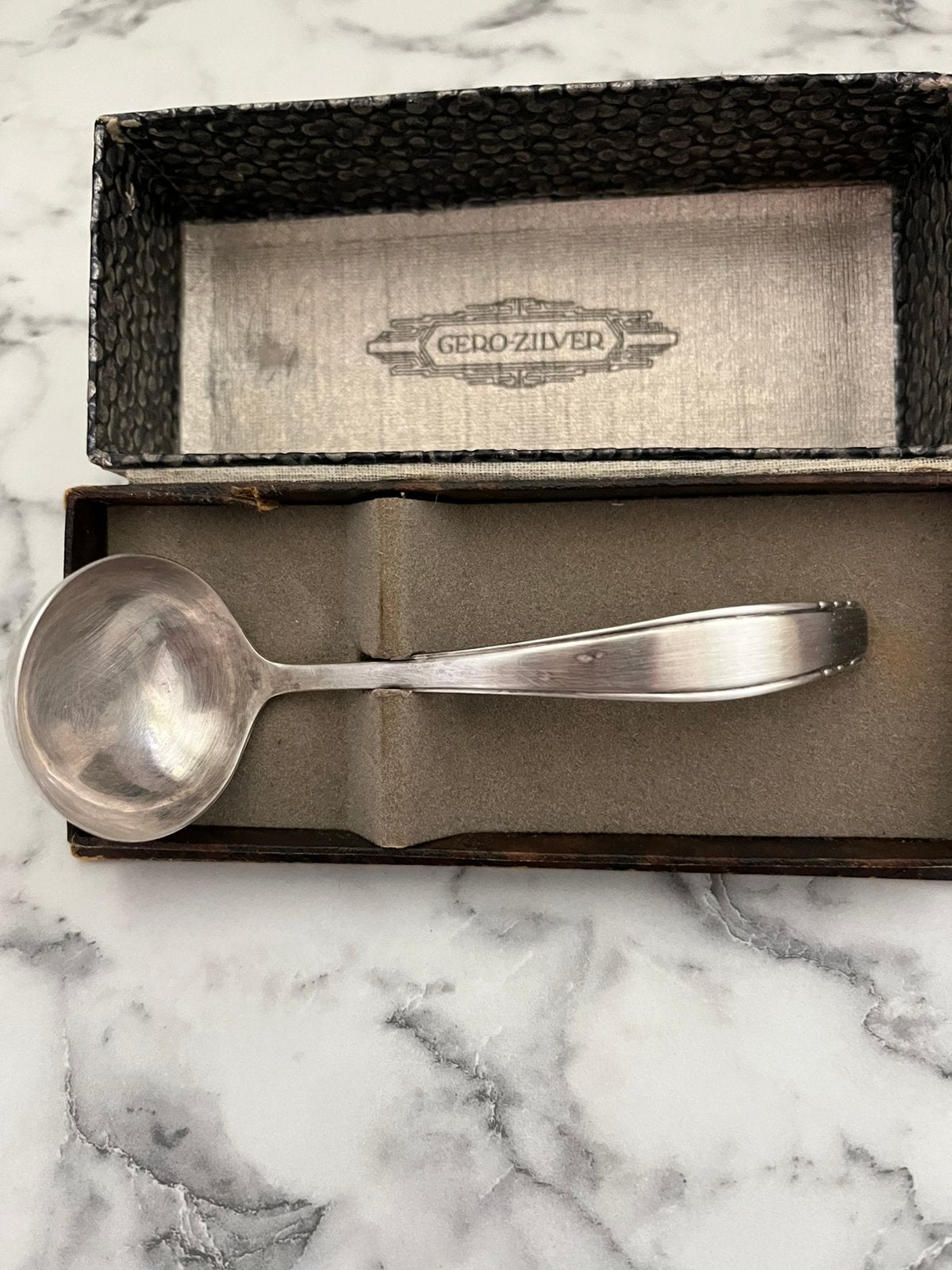 Gero zilver sauslepeltje., Ophalen, Zilver