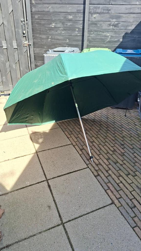 Sterke vis paraplu/parasol/windscherm - 220 cm diameter, Watersport en Boten, Hengelsport | Algemeen, Ophalen of Verzenden
