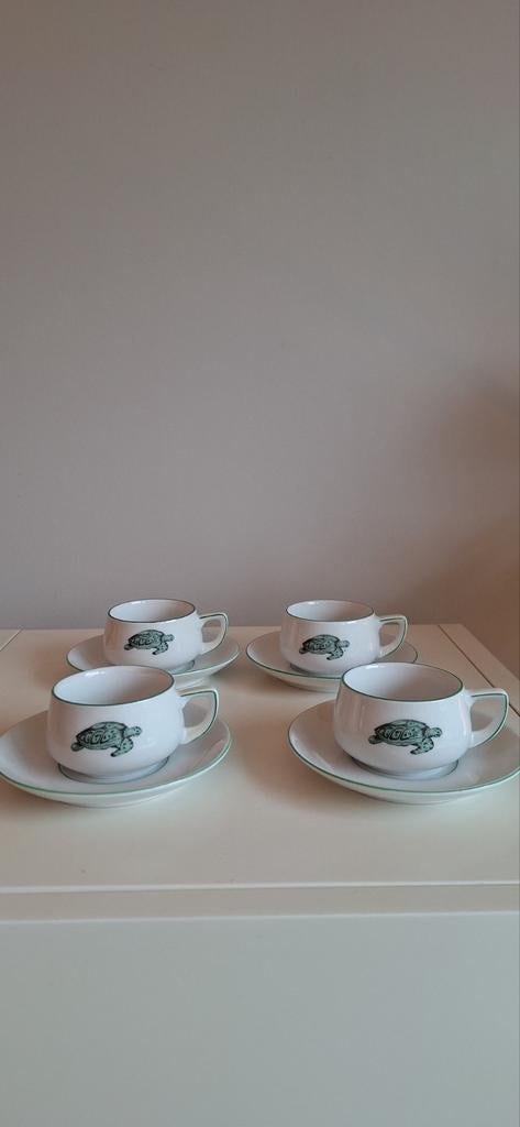 Set van 4 – Thomas Lacroix “Turtle Cup” – Rosenthal, Antiek en Kunst, Antiek | Servies compleet, Ophalen of Verzenden