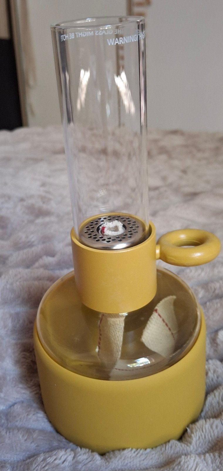 Fatboy Flamptastique XS olielamp - Geel, Ophalen of Verzenden, Zo goed als nieuw, Geel, Metaal