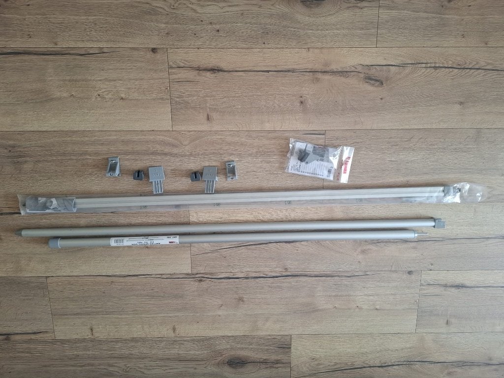 Twee Fiamma spanstokken luifel spanwijdte 2,5 meter, Ophalen, Nieuw