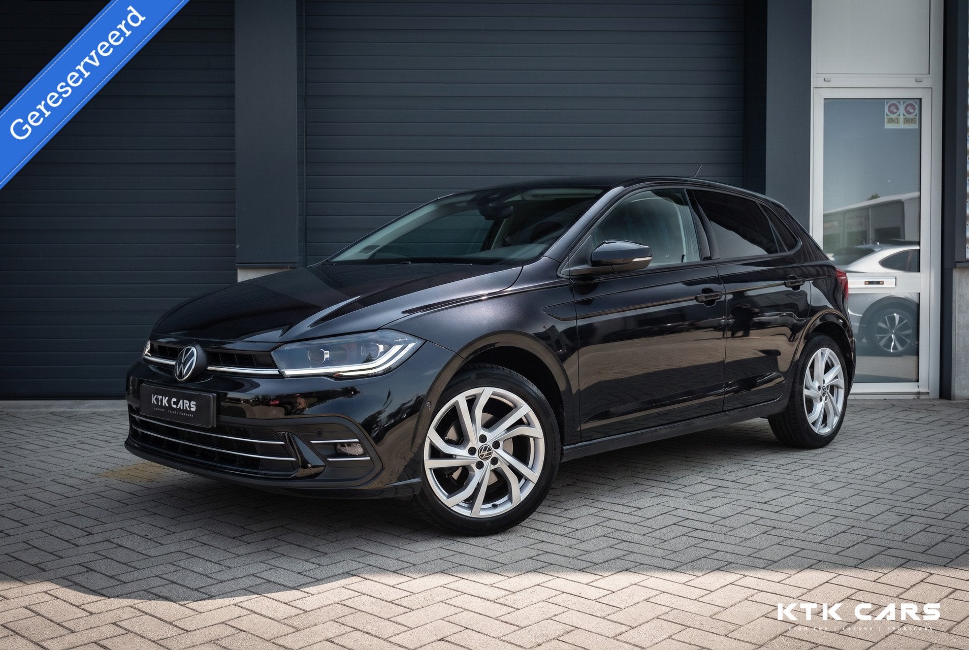 Volkswagen Polo 1.0 TSI|Virtual|Camera|Line|ACC|Blindspot|Sf, Auto's, Gebruikt, Zwart, Bedrijf, 600 kg