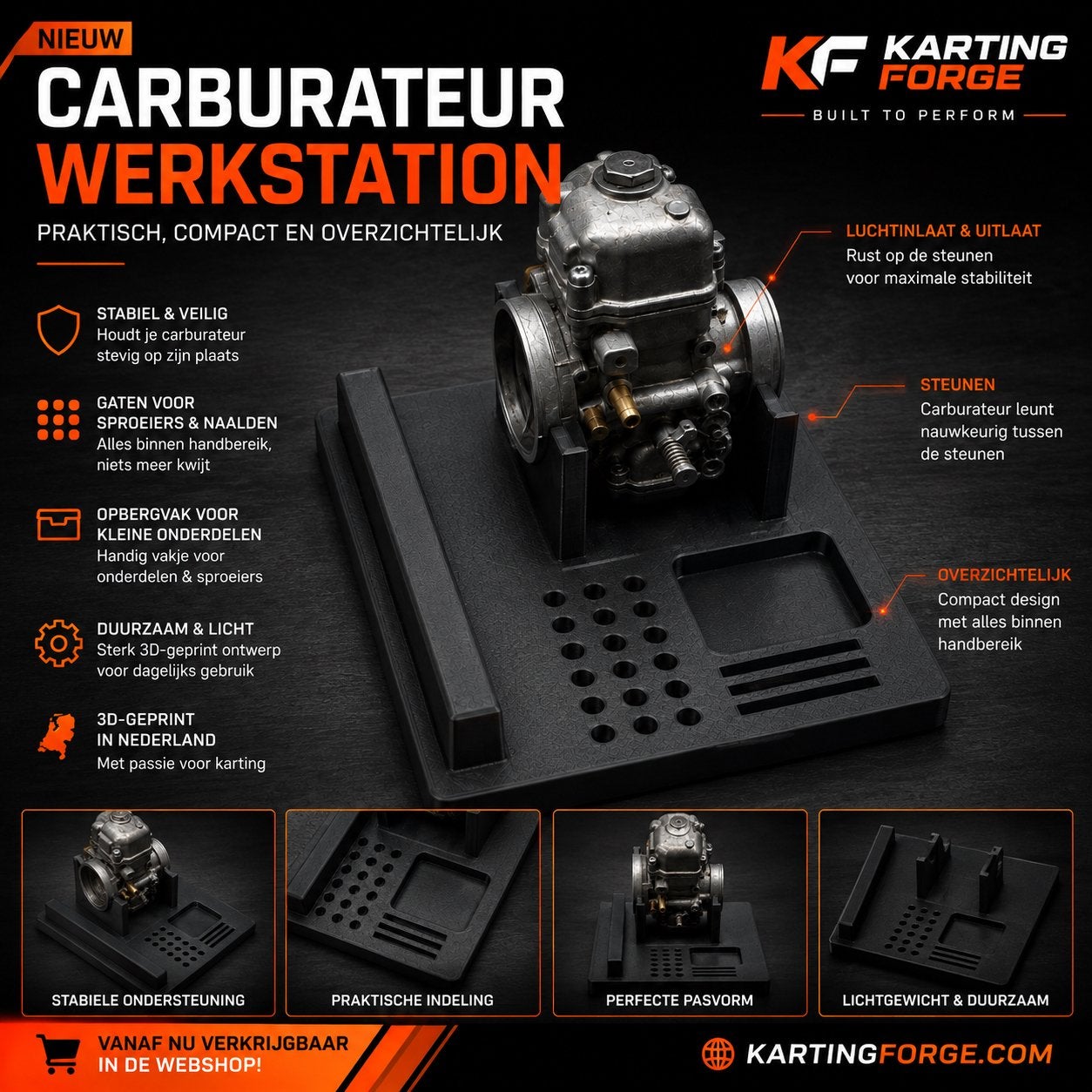 Dellorto VHSB 34 Carburateur Werkstation – Rotax MAX, Ophalen of Verzenden, Zo goed als nieuw, Carburateur