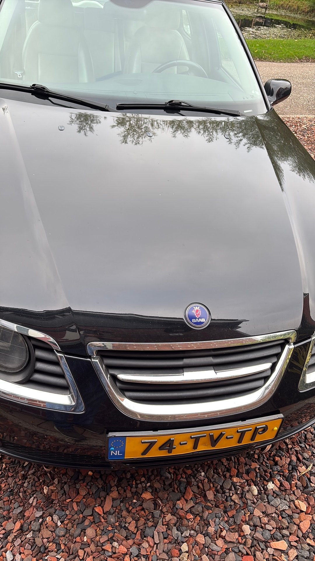 Saab 9-5 2.0 T Sport Estate AUT 2007 Zwart, Auto's, 1800 kg, 4 cilinders, Zwart, Origineel Nederlands