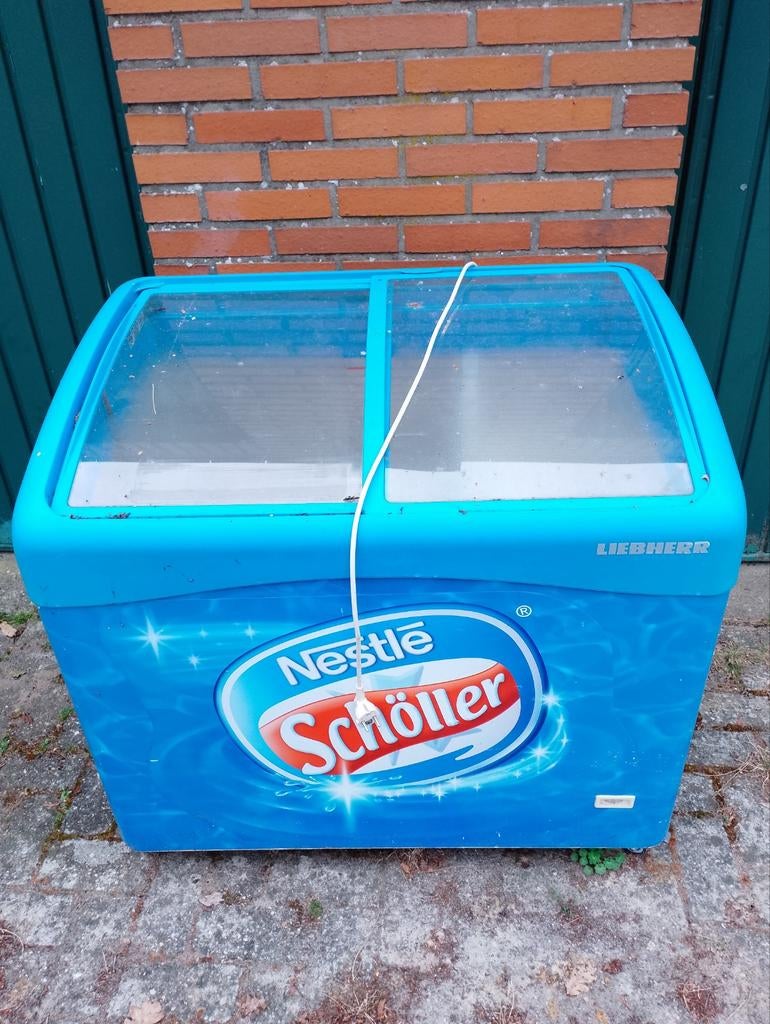 Nestlé Schöller vrieskist met schuifdeksels, Witgoed en Apparatuur, Vriezers en Diepvrieskisten, Vrieskist, Gebruikt, Vrijstaand