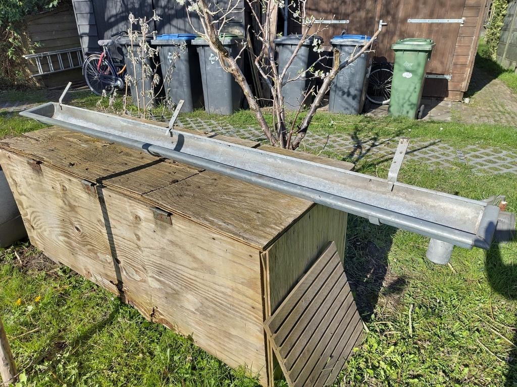 Mastgoot zink, Doe-het-zelf en Verbouw, Metalen, Ophalen of Verzenden, Gebruikt