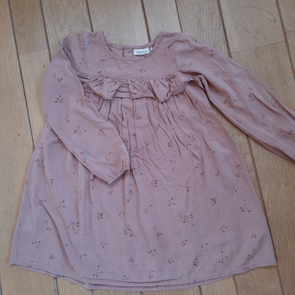 MarMar jurk lange mouw oud roze maat 116, Meisje, Ophalen of Verzenden, Zo goed als nieuw, Jurk of Rok