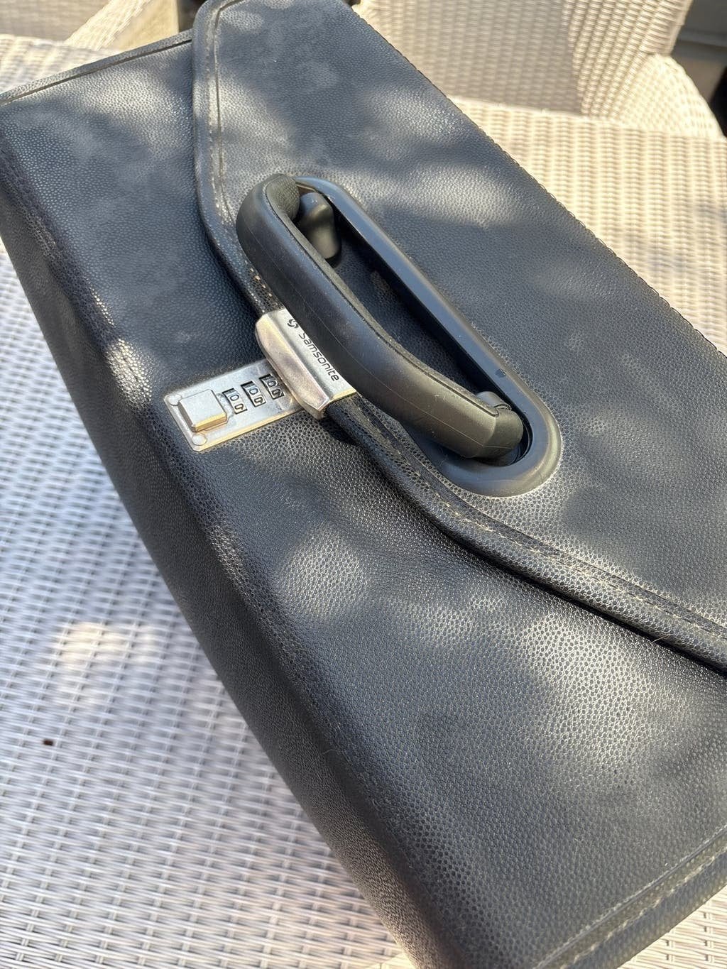 Samsonite aktetas met cijferslot, Overige materialen, Gebruikt, 50 tot 60 cm, Slot