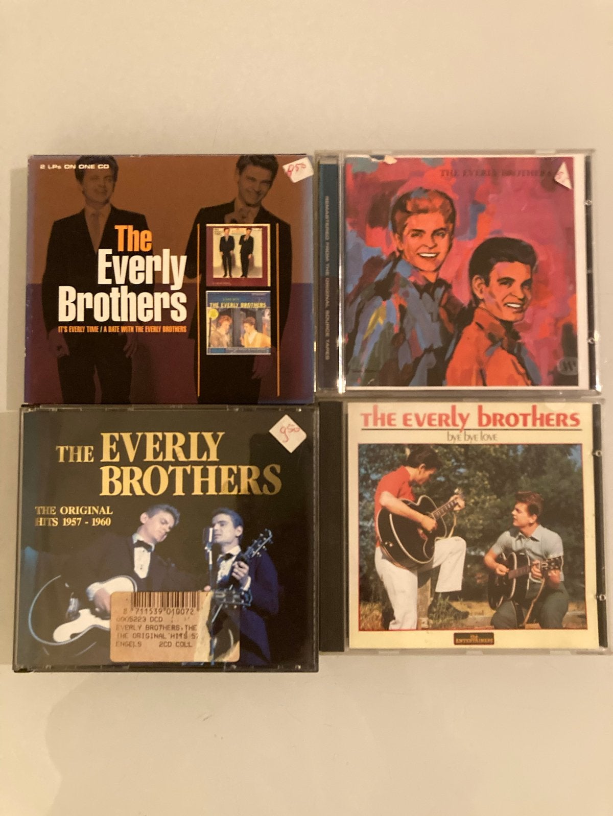 The Everly Brothers CD Collectie - 4 Albums, Gebruikt, Pop, Ophalen of Verzenden, Inclusief doosje