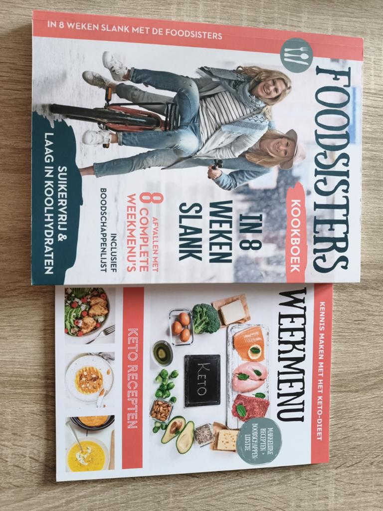 FoodSisters & Keto Kookboeken: Slank en Gezond Koken, Hoofdgerechten, Zo goed als nieuw, Gezond koken, Overige gebieden