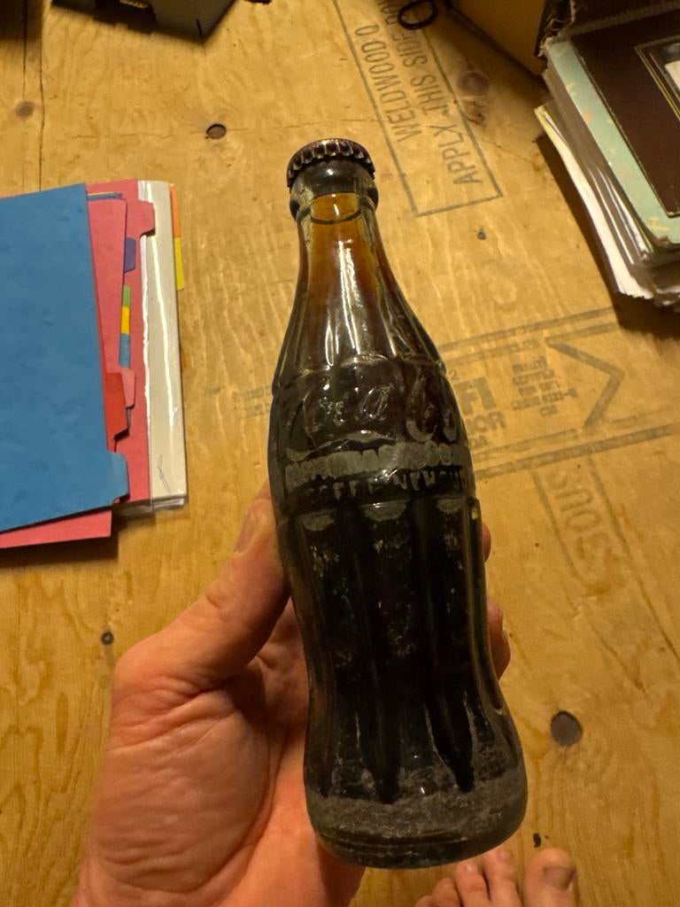 Zeer oud Coca-Cola flesje - Gratis af te halen voor verzamel, Ophalen, Verpakking, N, N