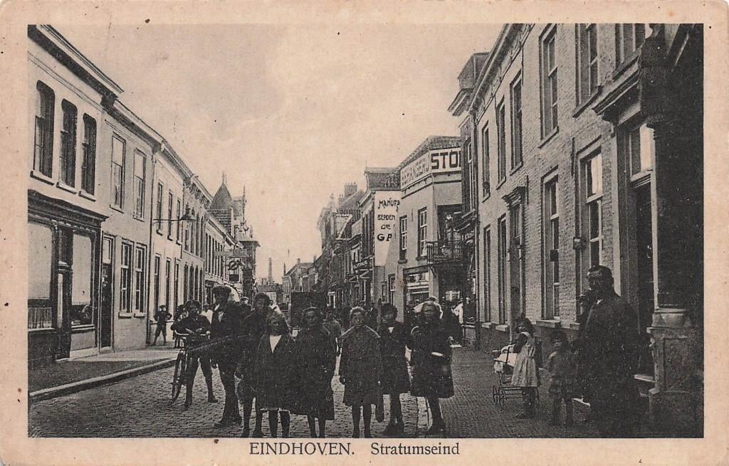 JN1249 Eindhoven Stratumseind ca 1930, Ophalen of Verzenden, 1920 tot 1940, Ongelopen, Noord-Brabant