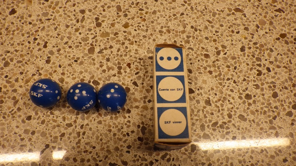 retro ronde dobbelstenen, Verzamelen, Ophalen of Verzenden, Huis en Inrichting