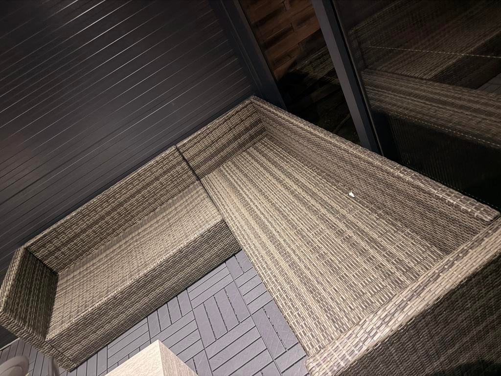 Tuin bank zonder kussens, Ophalen of Verzenden, Zo goed als nieuw, Bamboe