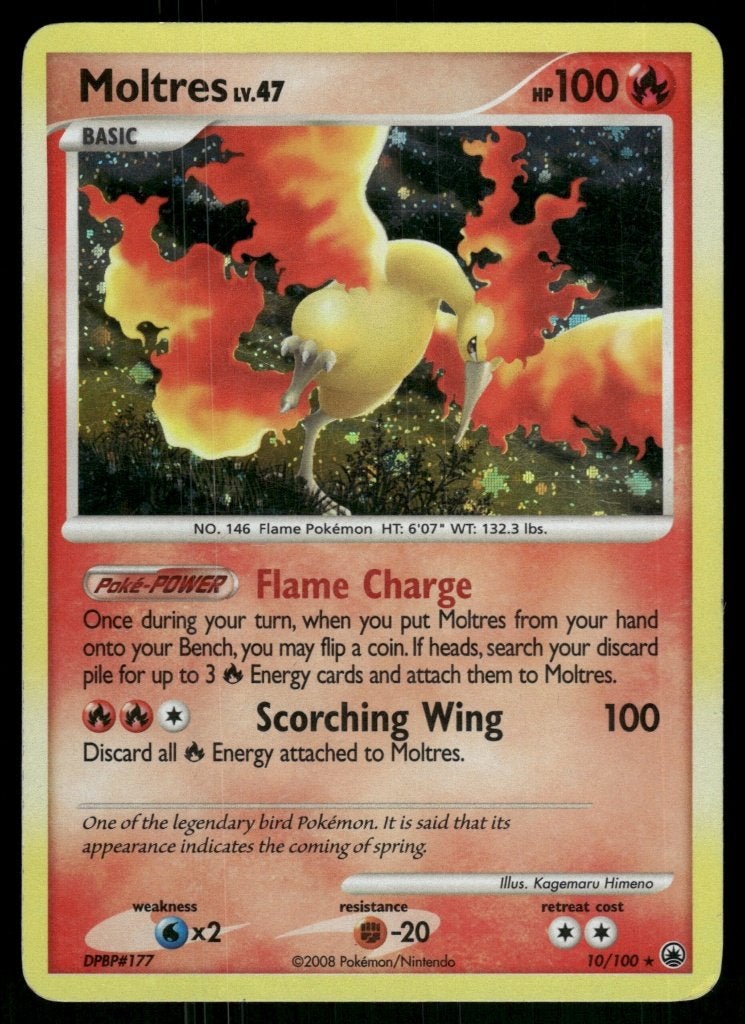 Moltres 10/100 - Majestic Dawn, Verzenden, Gebruikt
