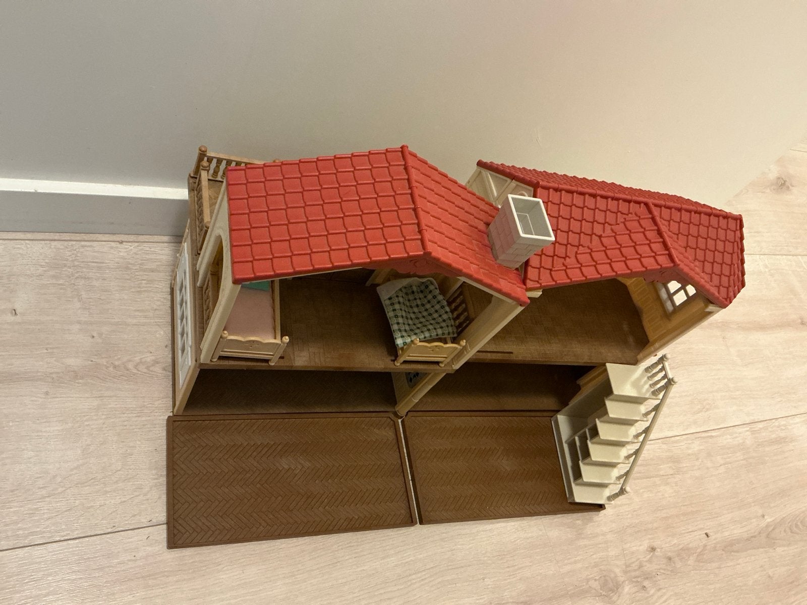 Sylvanian Families Groot Landhuis met Meubels, Ophalen of Verzenden, Zo goed als nieuw, Poppenhuis