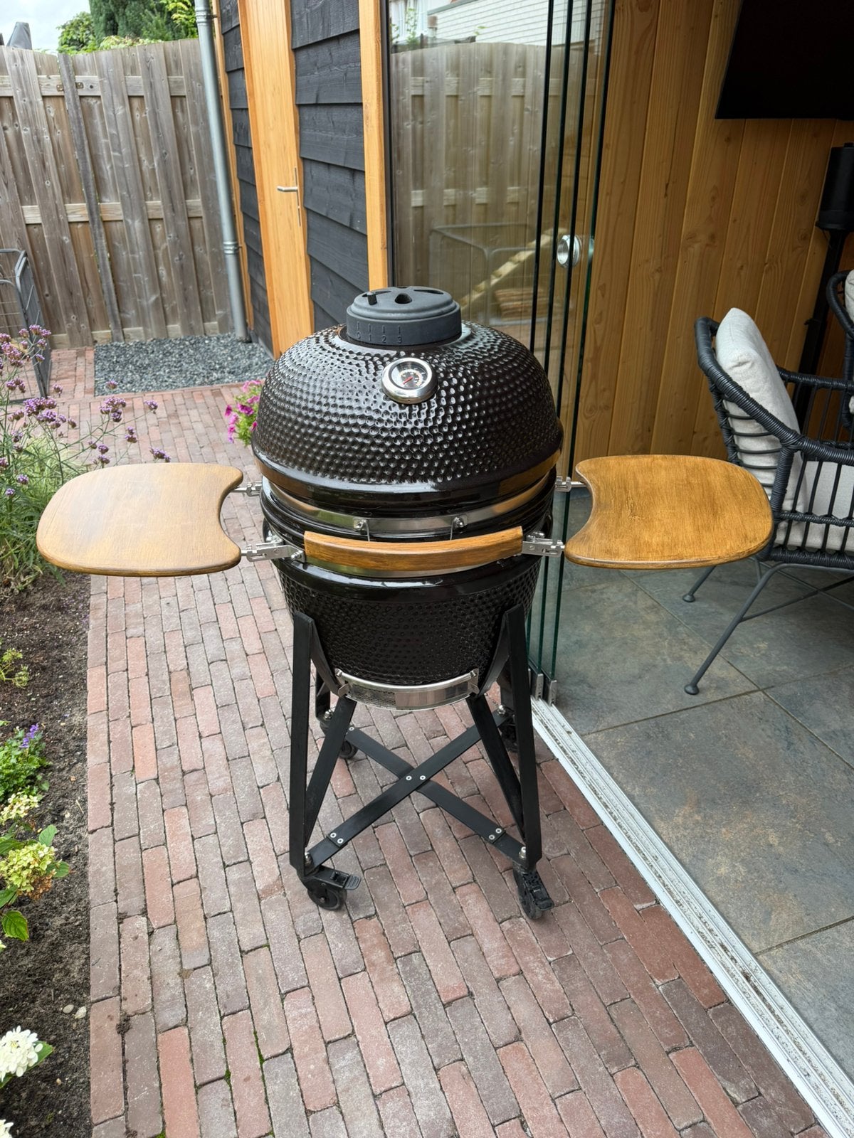 Kamado 100cm hoog diameter grilrooster 40cm, Ophalen, Zo goed als nieuw