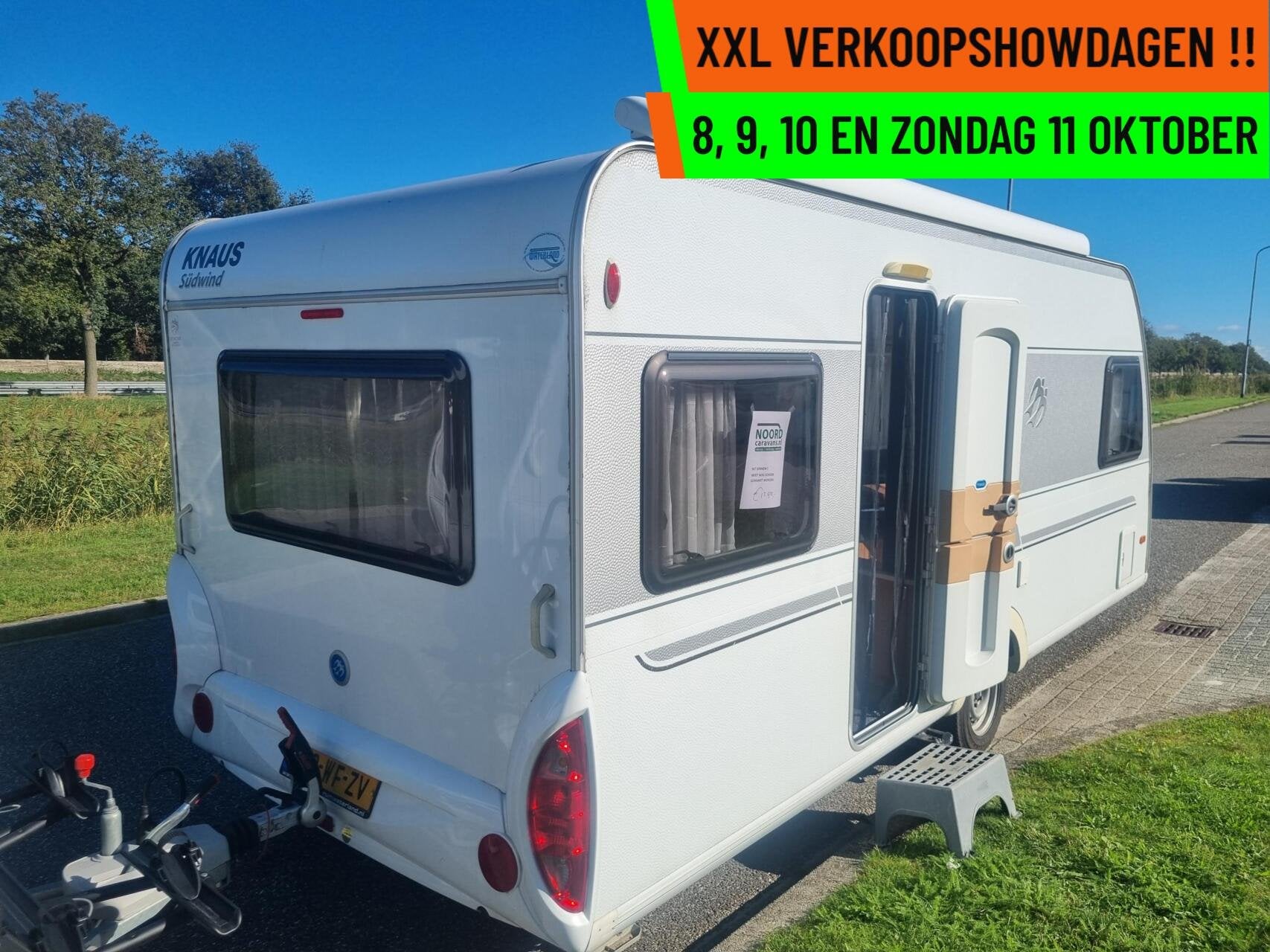 Knaus sudwind 500 fu MOVER + ZAKLUIFEL + VOORTENT + FRANSBED, Caravans en Kamperen, Rondzit, 7 tot 8 meter, Bedrijf, Serviceluik
