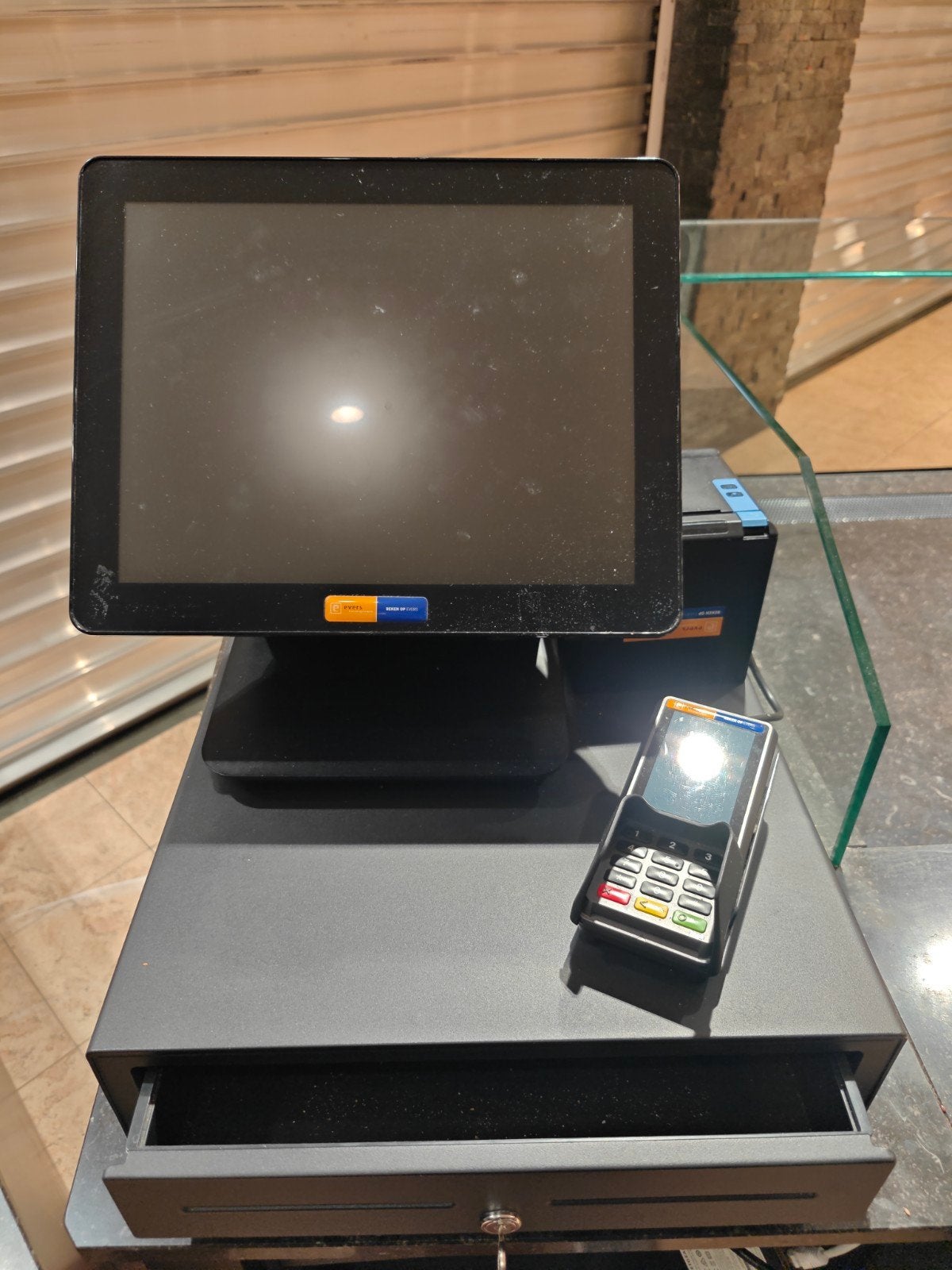 2x Evers Kassasysteem met Pinautomaat en Bonprinter, Ophalen